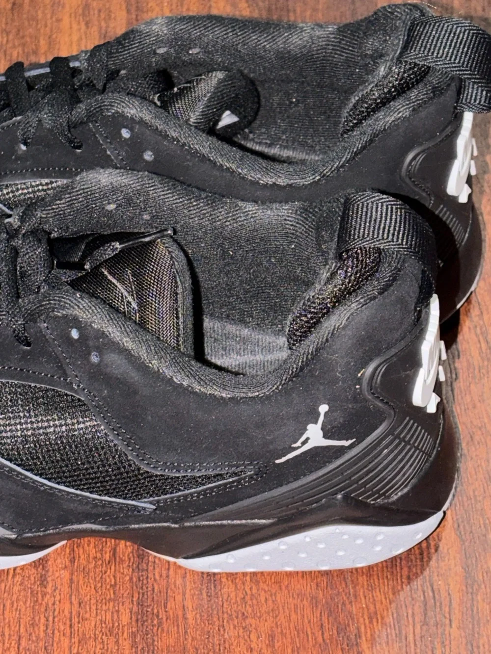 Jordan size 13 Mens Black and Gray Athletic shoes